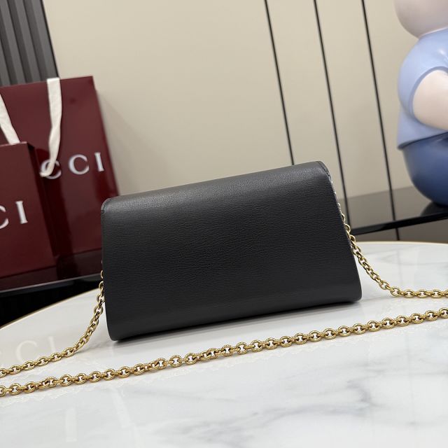 GG original calfskin dionysus small shoulder bag 876531 black