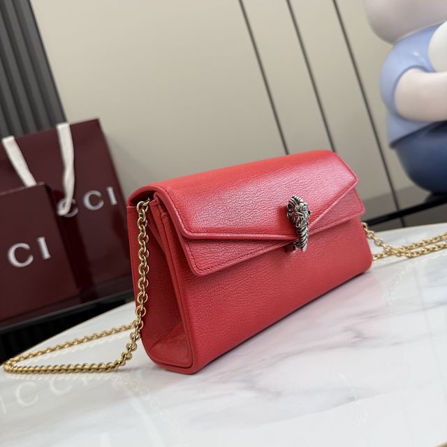 GG original calfskin dionysus small shoulder bag 876531 red