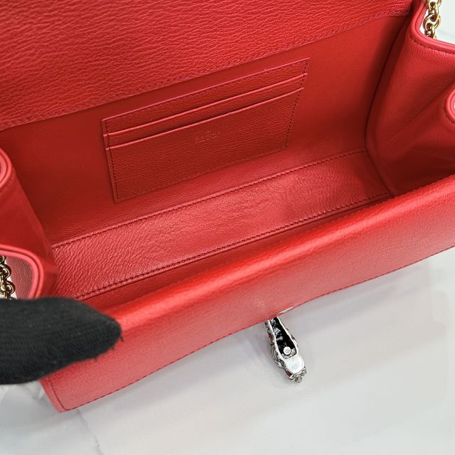 GG original calfskin dionysus small shoulder bag 876531 red