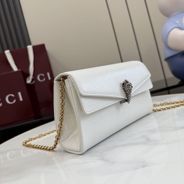 GG original calfskin dionysus small shoulder bag 876531 white