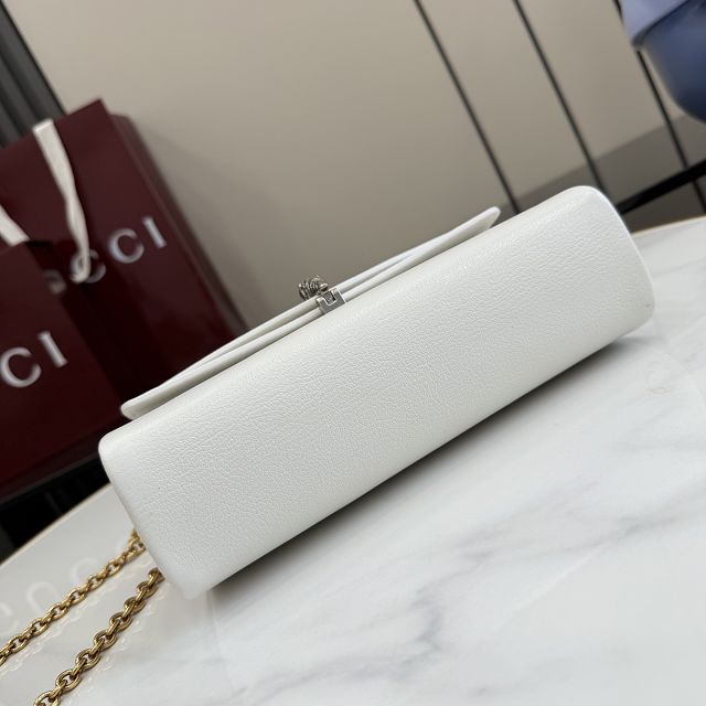 GG original calfskin dionysus small shoulder bag 876531 white