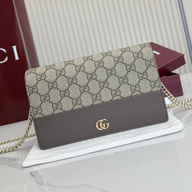 GG original calfskin marmont wallet on chain 497985 