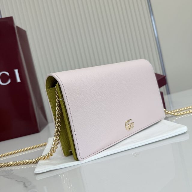 GG original calfskin marmont wallet on chain 497985 