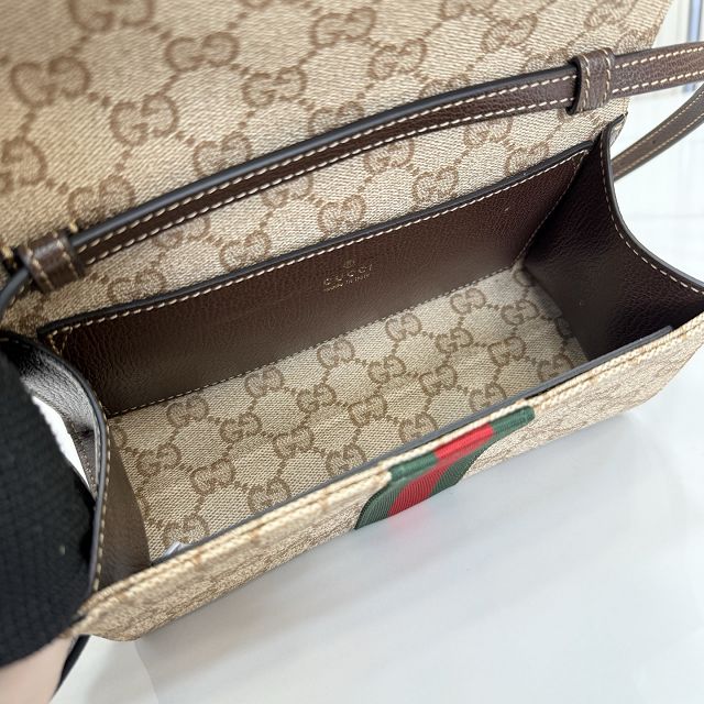 GG original canvas small pouch A002KM brown