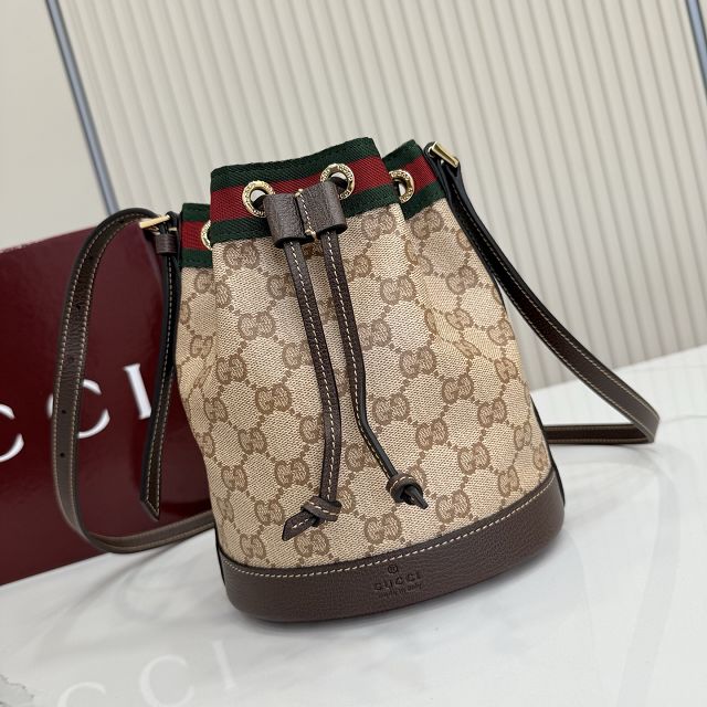GG original canvas venice mini bucket bag 876060 sand