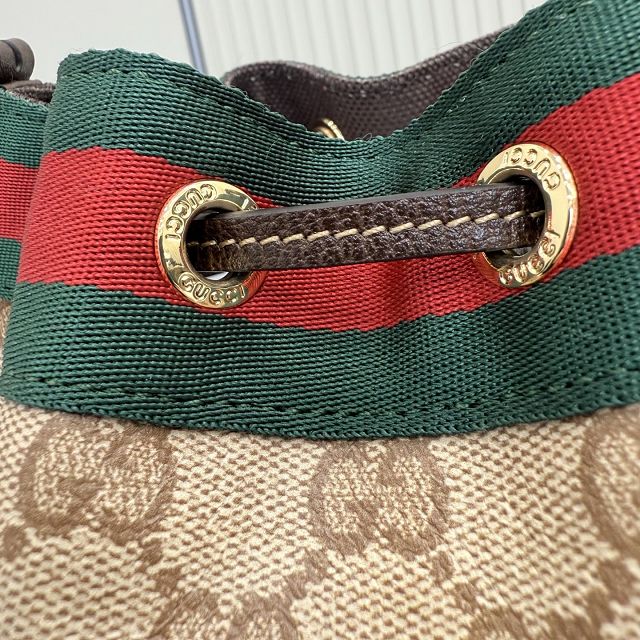 GG original canvas venice small bucket bag A002GW sand