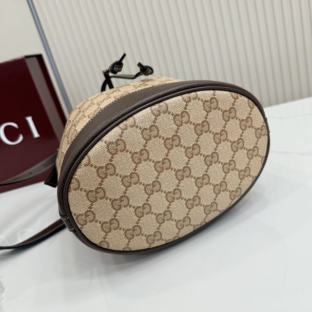 GG original canvas venice small bucket bag A002GW sand