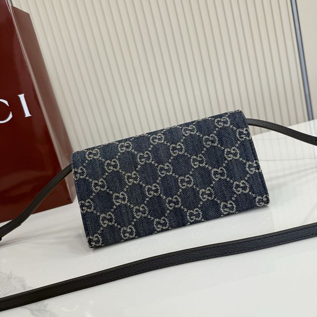 GG original denim small pouch A002KG blue