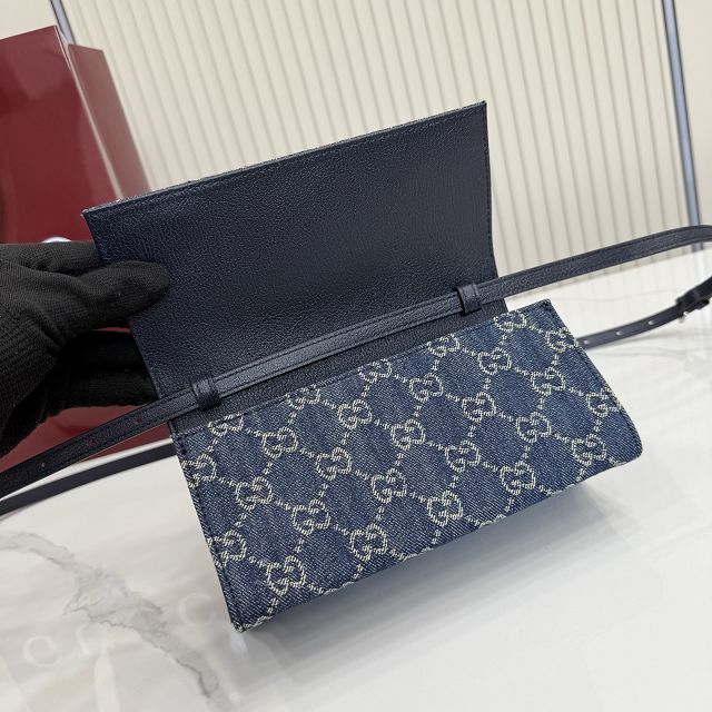 GG original denim small pouch A002KG blue