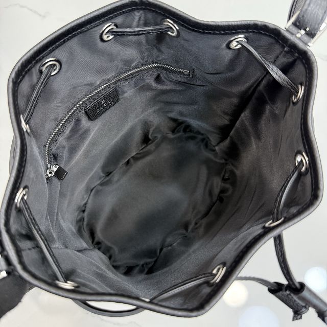 GG original denim venice small bucket bag 875237 black