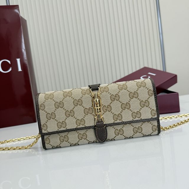 GG original calfskin jackie wallet on chain 867165
