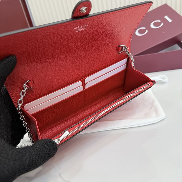 GG original calfskin jackie wallet on chain 867165