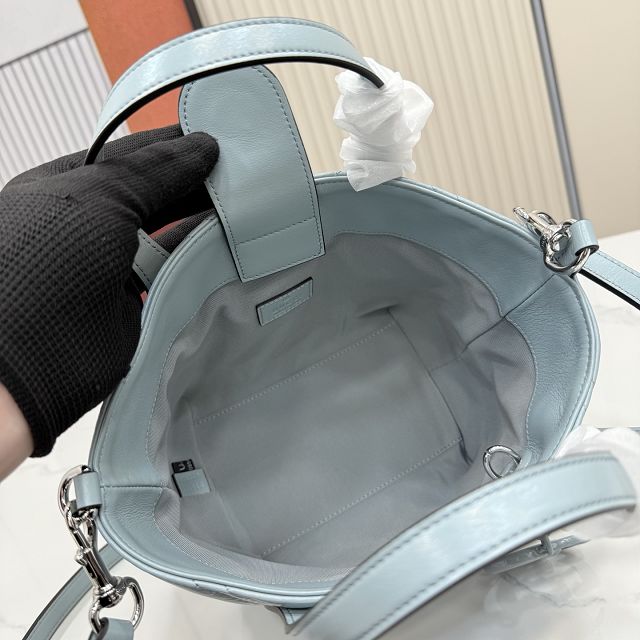 GG original calfskin marmont small tote bag 855391 light blue
