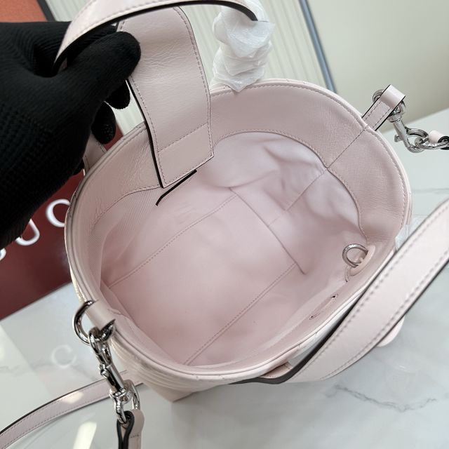 GG original calfskin marmont small tote bag 855391 light pink