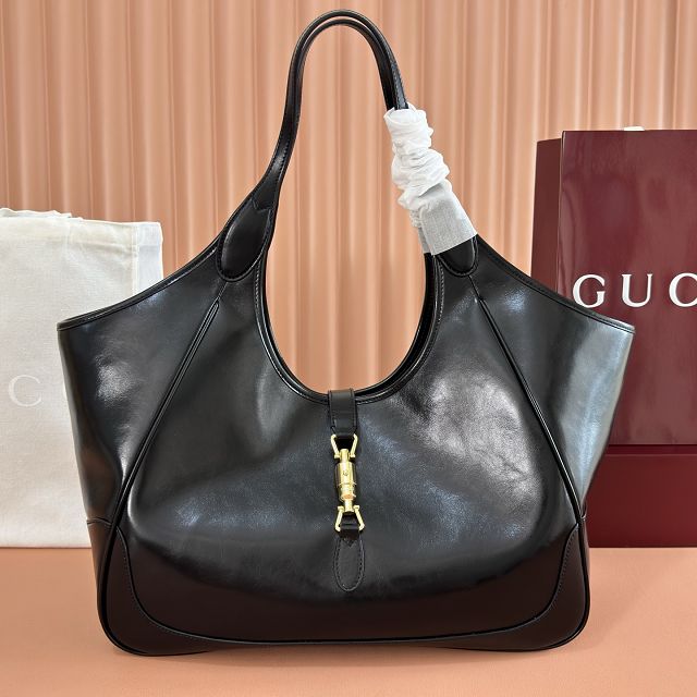 GG original calfskin mercato large tote bag 870693 black