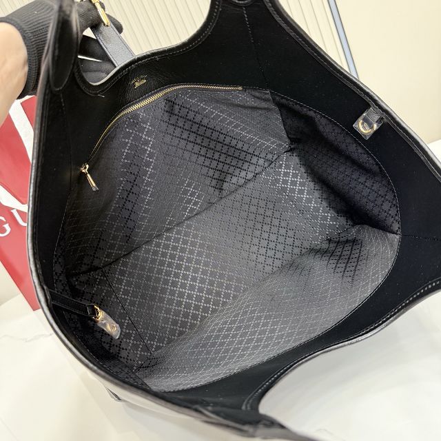 GG original calfskin mercato medium tote bag 866645 black