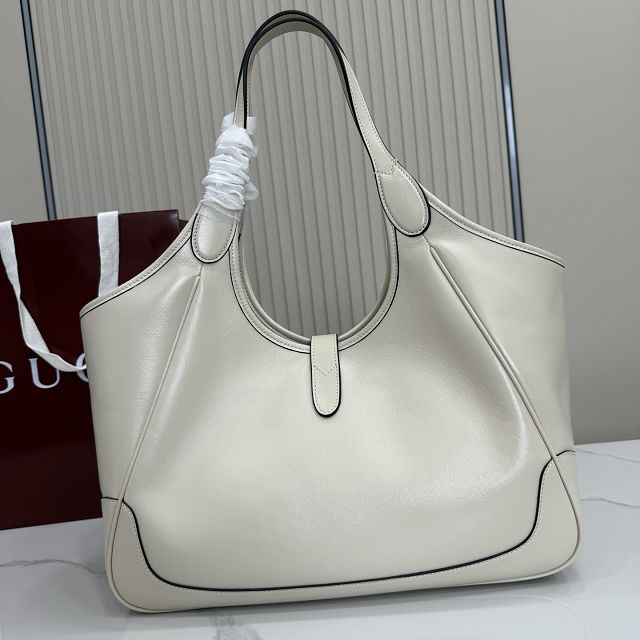 GG original calfskin mercato medium tote bag 866645 white