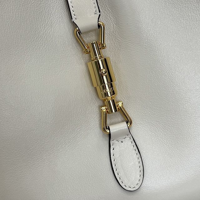 GG original calfskin mercato medium tote bag 866645 white