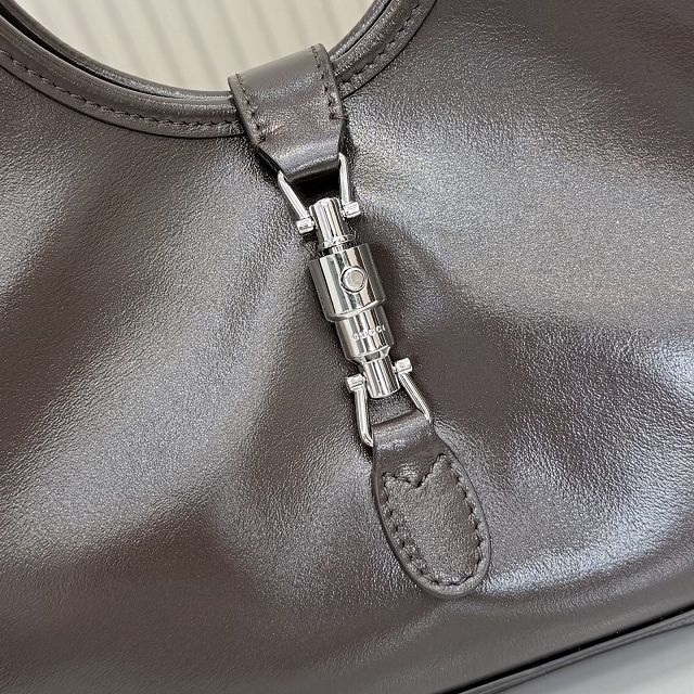 GG original calfskin mercato small tote bag 866646 dark brown