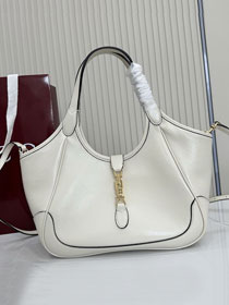 GG original calfskin mercato small tote bag 866646 white