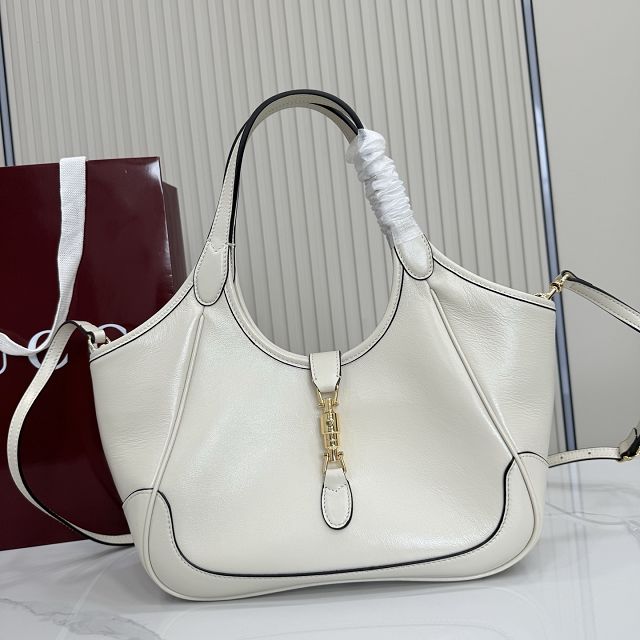 GG original calfskin mercato small tote bag 866646 white