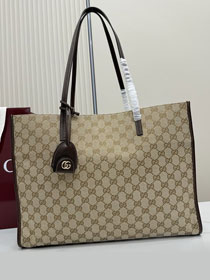 GG original canvas londra large tote bag 875056 sand