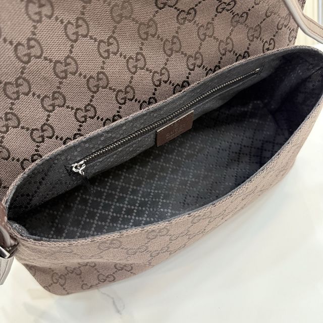 GG original canvas madison medium shoulder bag 874744 dark brown