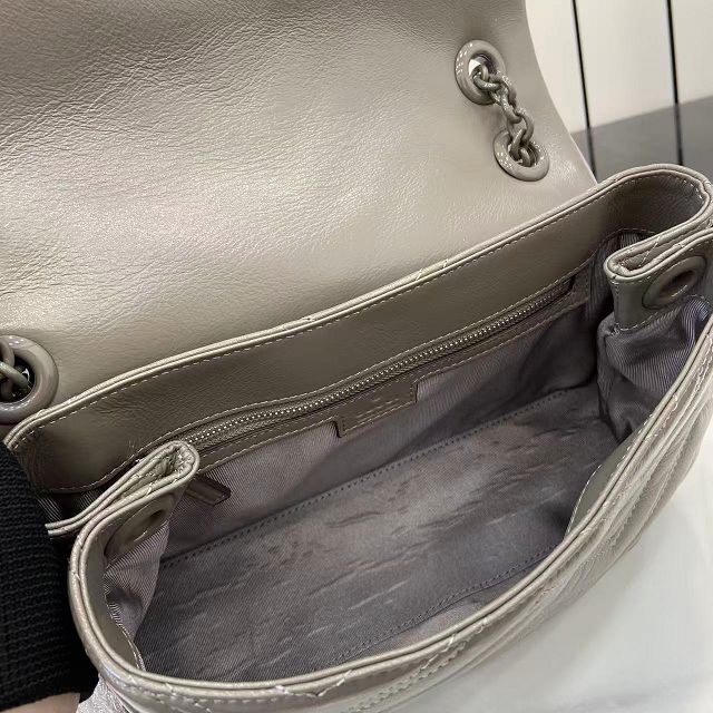 GG original calfskin marmont medium shoulder bag 850676 grey