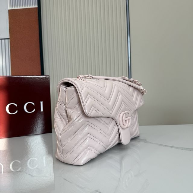 GG original calfskin marmont medium shoulder bag 850676 light pink