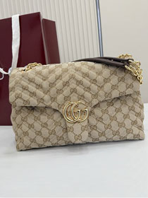 GG original canvas marmont medium shoulder bag 850676 sand