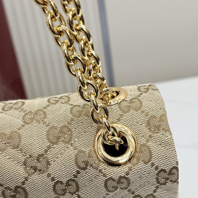 GG original canvas marmont medium shoulder bag 850676 sand