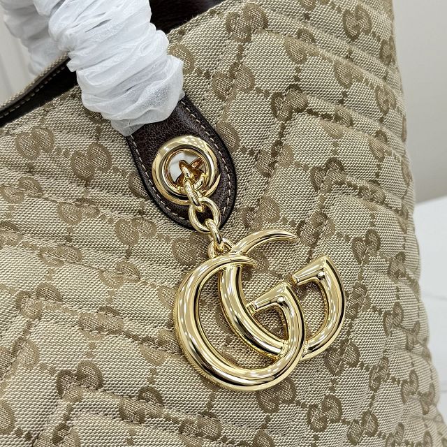 GG original canvas marmont medium tote bag 855279 sand