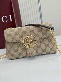 GG original canvas marmont mini shoulder bag 867360 sand