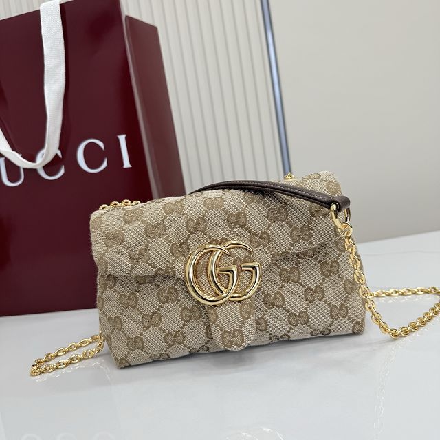 GG original canvas marmont mini shoulder bag 867360 sand