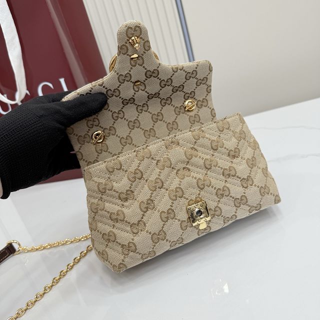 GG original canvas marmont mini shoulder bag 867360 sand