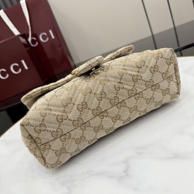 GG original canvas marmont small shoulder bag 855371 sand
