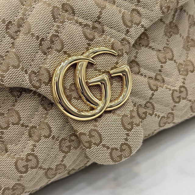 GG original canvas marmont small shoulder bag 855371 sand