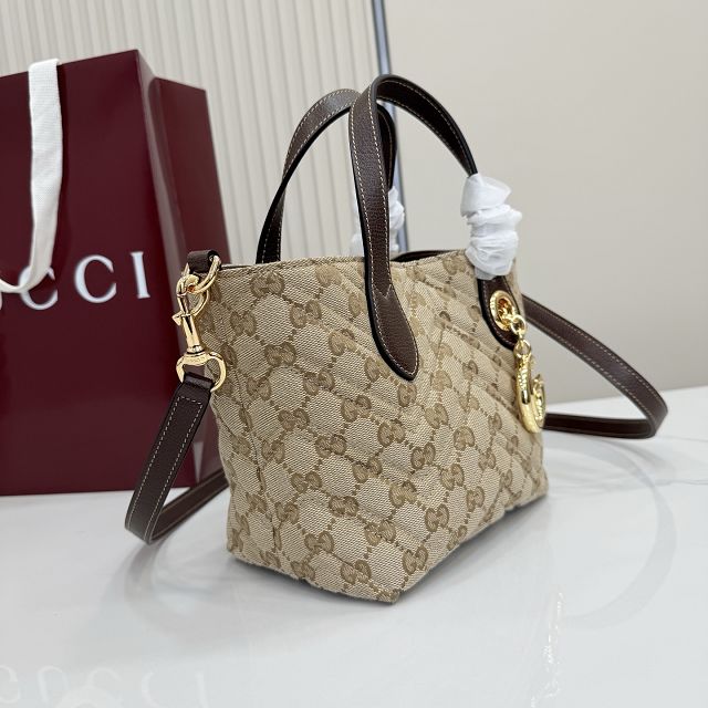 GG original canvas marmont small tote bag 855391 sand