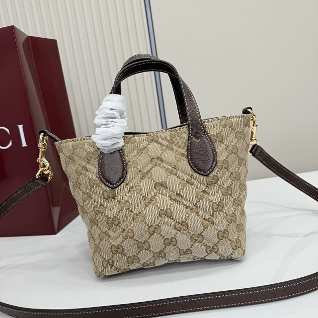 GG original canvas marmont small tote bag 855391 sand