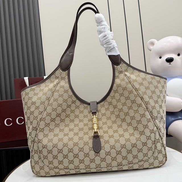 GG original canvas mercato large tote bag 870693 sand