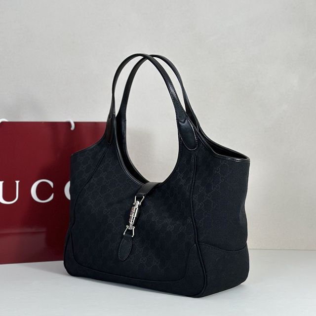 GG original canvas mercato medium tote bag 866645 black