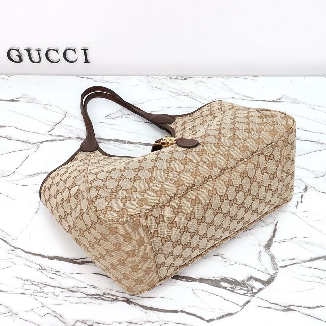 GG original canvas mercato medium tote bag 866645 sand