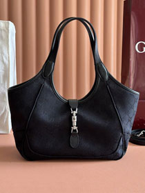GG original canvas mercato small tote bag 866646 black