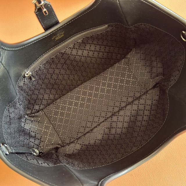 GG original canvas mercato small tote bag 866646 black