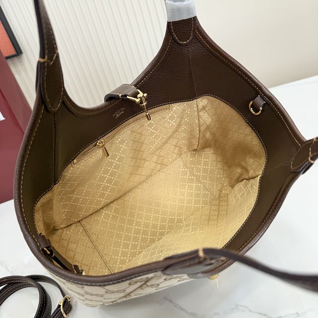 GG original canvas mercato small tote bag 866646 sand