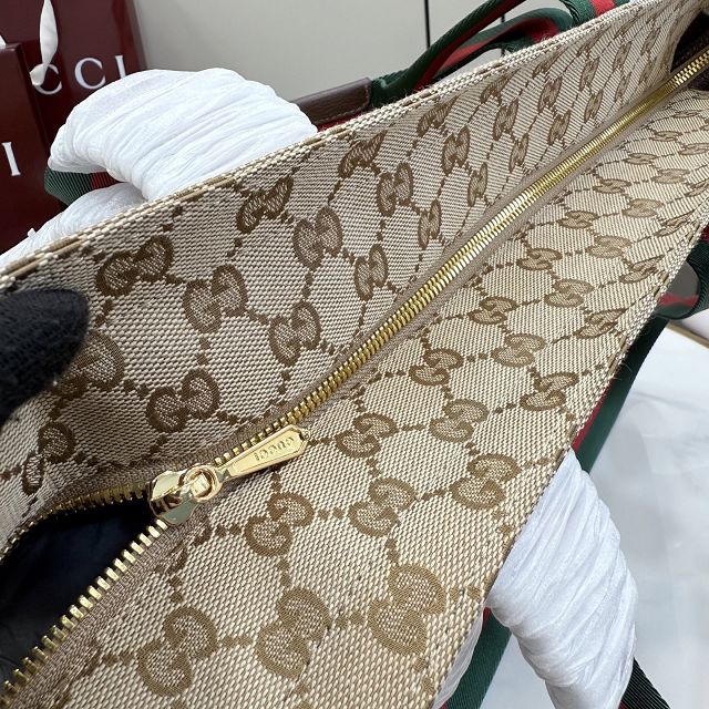 GG original canvas small tote bag 875941 sand