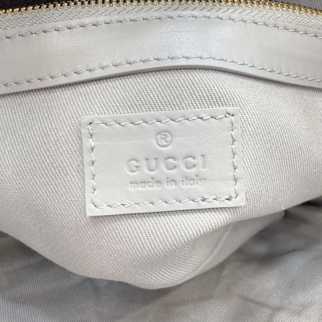 GG original fabric emblem medium tote bag 815214 grey