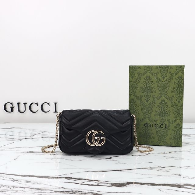 GG original lambskin marmont mini shoulder bag 841290 black