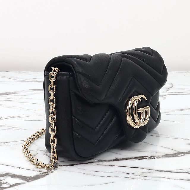 GG original lambskin marmont mini shoulder bag 841290 black