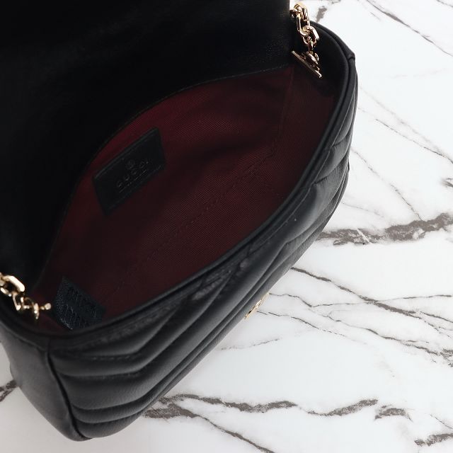 GG original lambskin marmont mini shoulder bag 841290 black